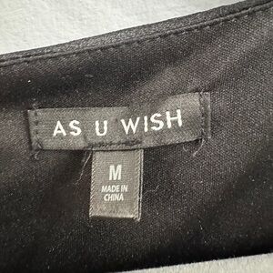 Ladies black dress size med. Worn twice.